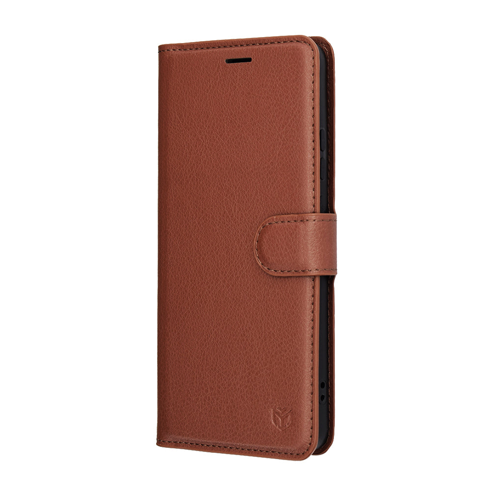 Futrola za Motorola Moto G86, Techsuit, Leather Folio, smeđa