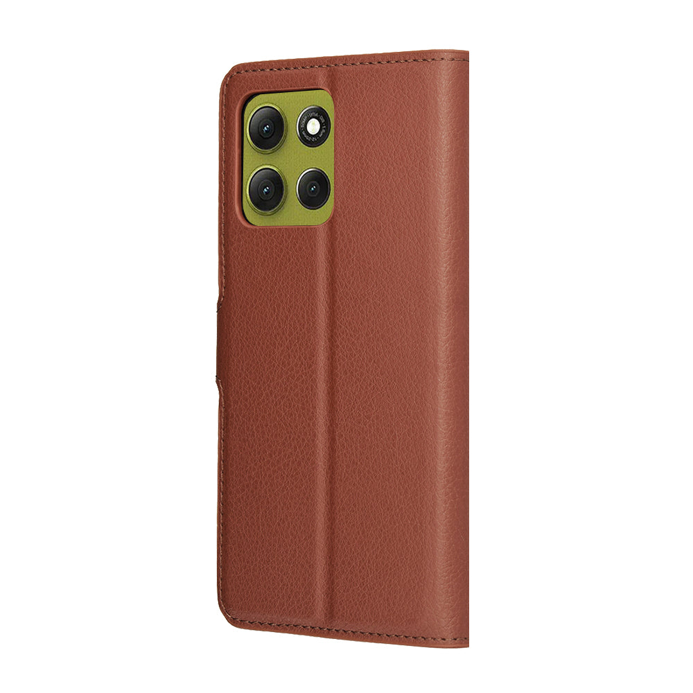 Futrola za Motorola Moto G86, Techsuit, Leather Folio, smeđa
