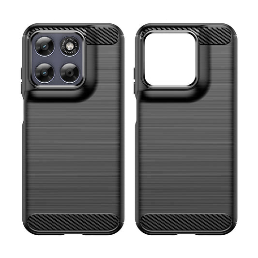 Maska za Motorola Moto G87, Techsuit, Karbon, Crna