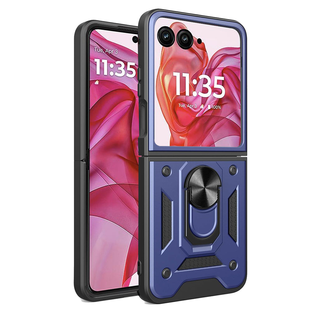 Futrola za Motorola Razr 50 Ultra, Techsuit, CamShield, Plava