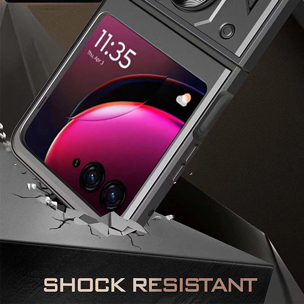 Futrola za Motorola Razr 50 Ultra, Techsuit, CamShield, Crna