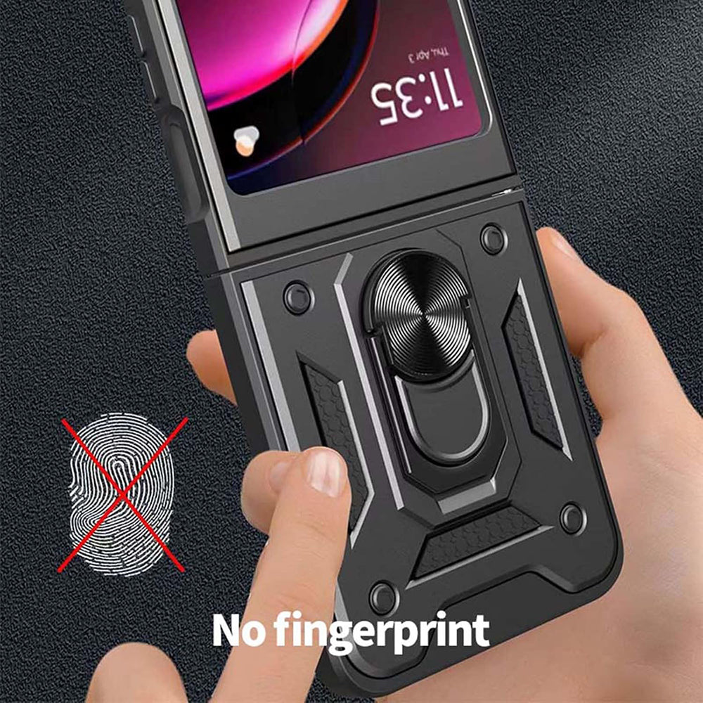 Futrola za Motorola Razr 50 Ultra, Techsuit, CamShield, Crna