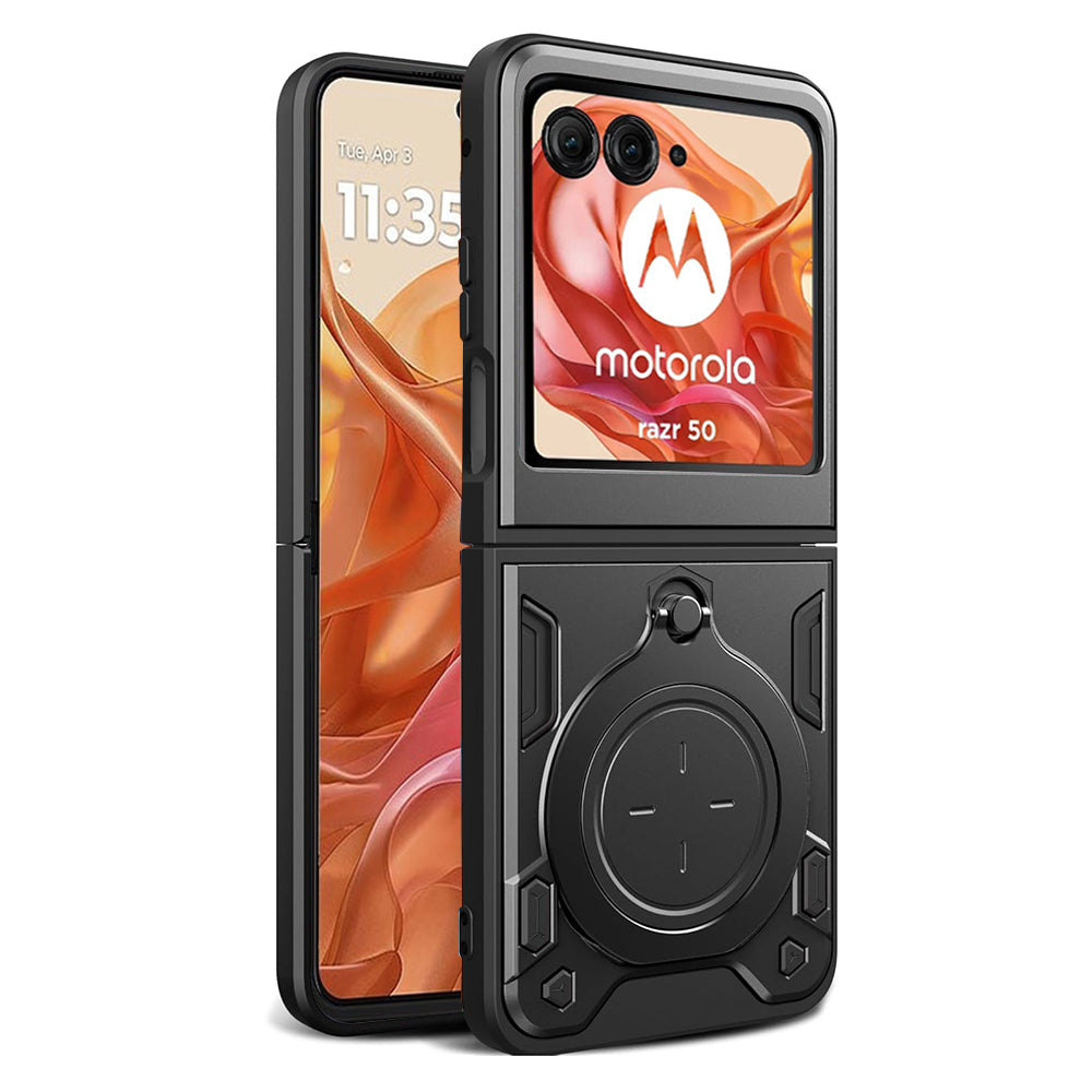 Maska za Motorola Razr 60 / Razr 50, Techsuit, CamGuard Pro, Crna