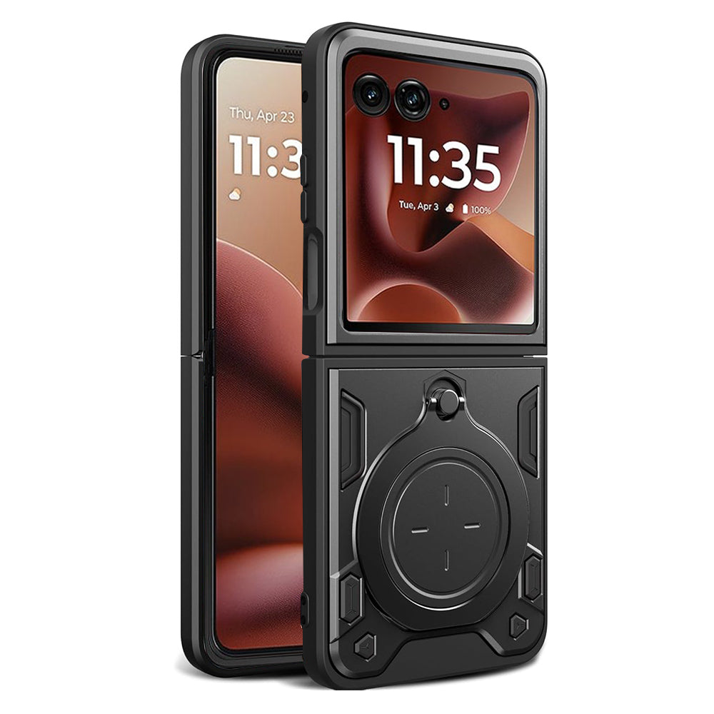 Maska za Motorola Razr 60 Ultra, Techsuit, CamGuard Pro, Crna