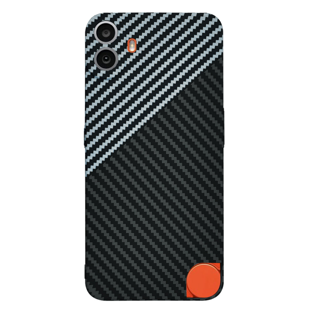 Maska za Nothing CMF Phone 1, Techsuit, Carbonite FiberShell, Crno Siva
