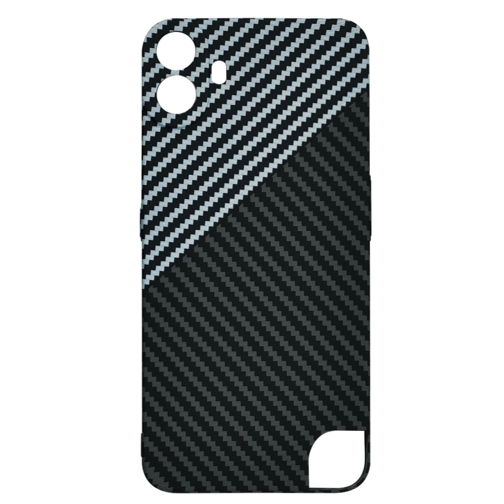Maska za Nothing CMF Phone 1, Techsuit, Carbonite FiberShell, Crno Siva