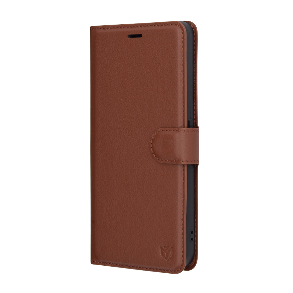 Futrola za Nothing CMF Phone 1, Techsuit, Kožna Folio, Smeđa