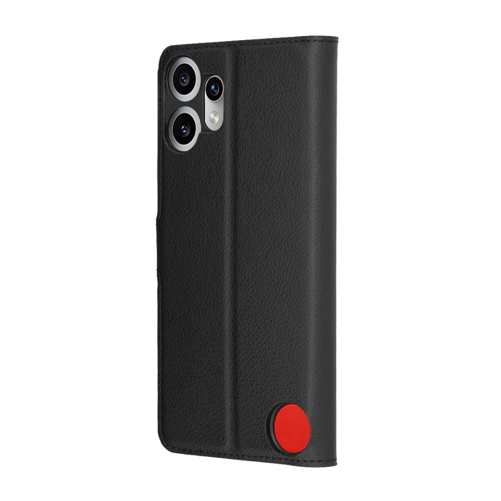 Futrola za Nothing CMF Phone 2 Pro, Techsuit, Kožna Folio, Crna