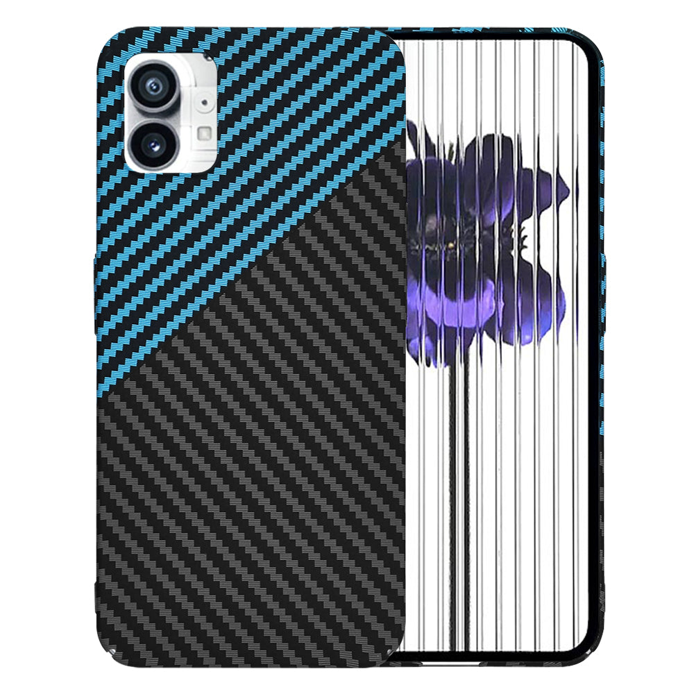 Maska za Nothing Phone (1), Techsuit, Carbonite FiberShell, Crno Plava