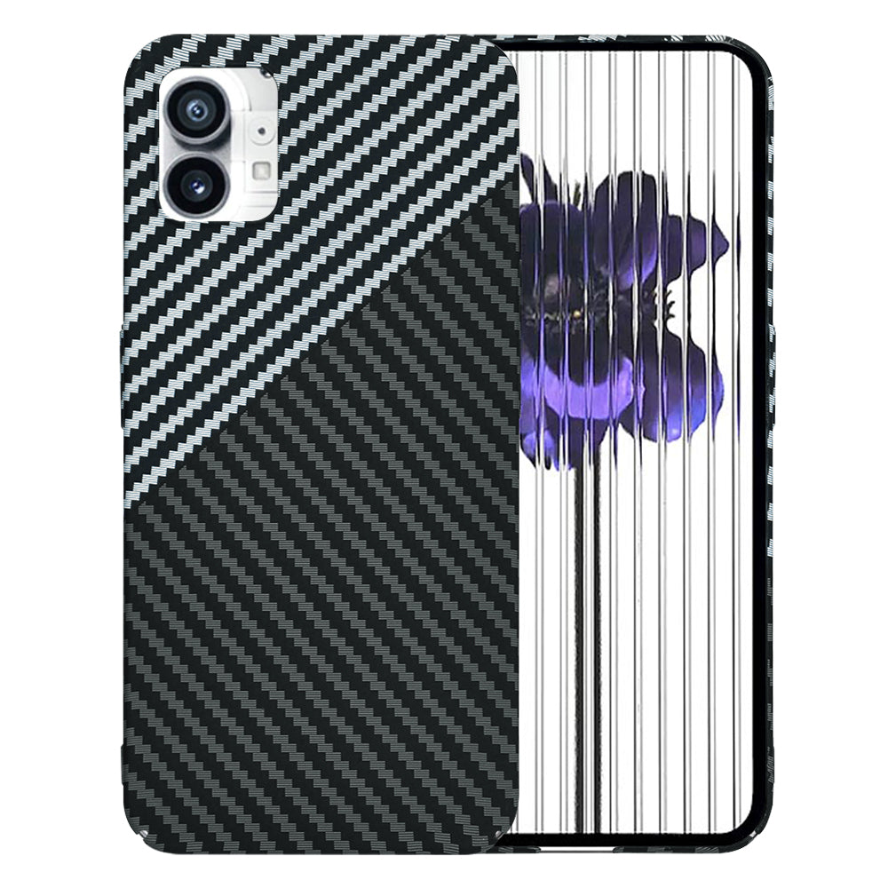 Maska za Nothing Phone (1), Techsuit, Carbonite FiberShell, Crno Siva