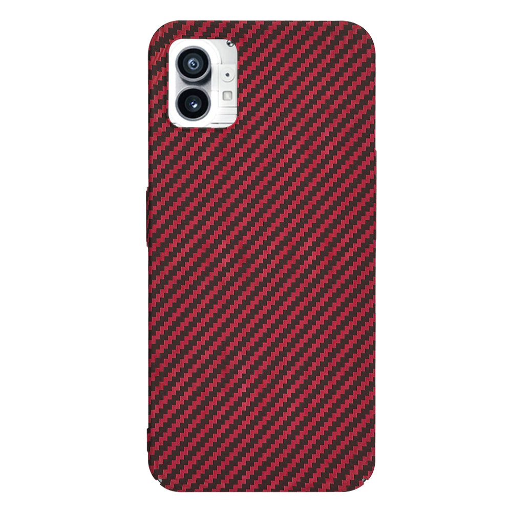 Maska za Nothing Phone (1), Techsuit, Carbonite FiberShell, Crvena