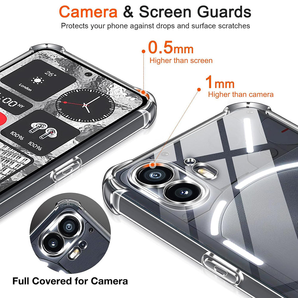 Maska za Nothing Phone (2), Techsuit, Shockproof Clear, Prozirna
