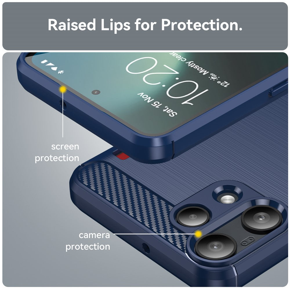 Futrola za Nothing Phone (3a) Lite, Techsuit, Karbon, Plava