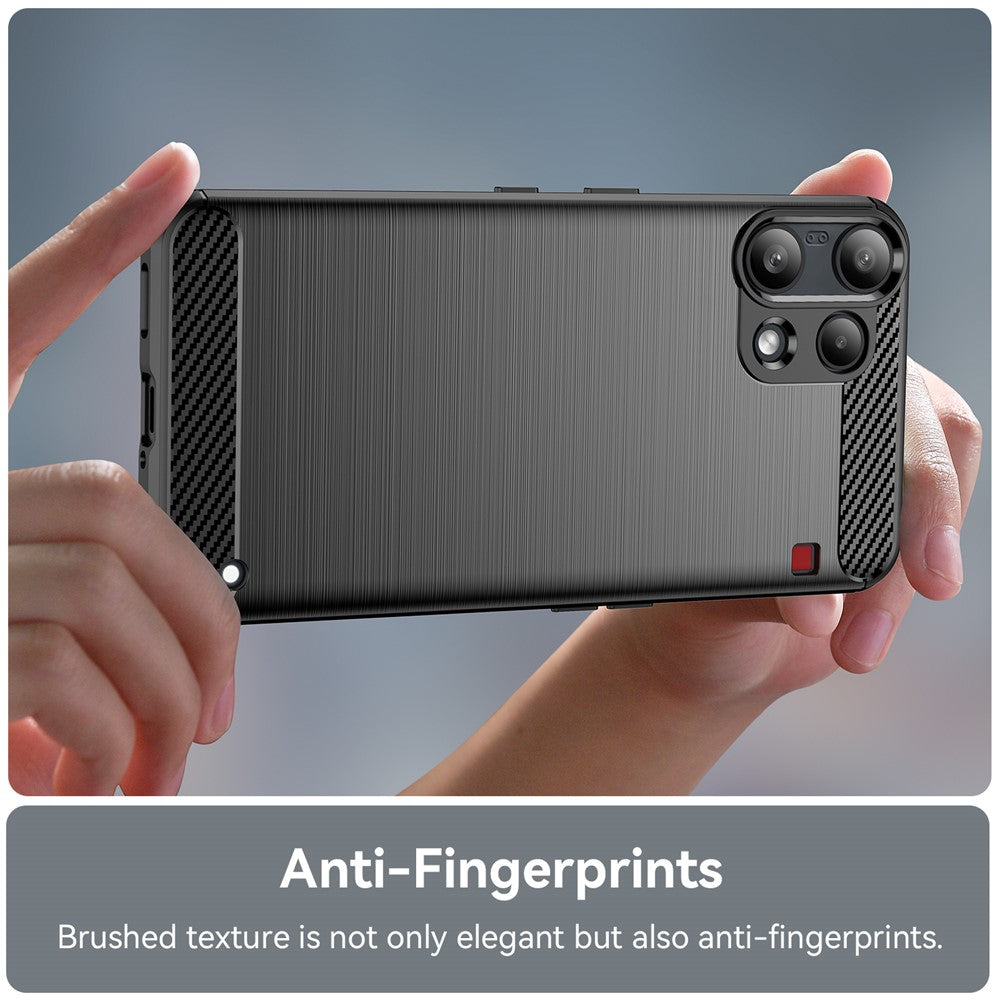 Futrola za Nothing Phone (3a) Lite, Techsuit, Karbon, Crna