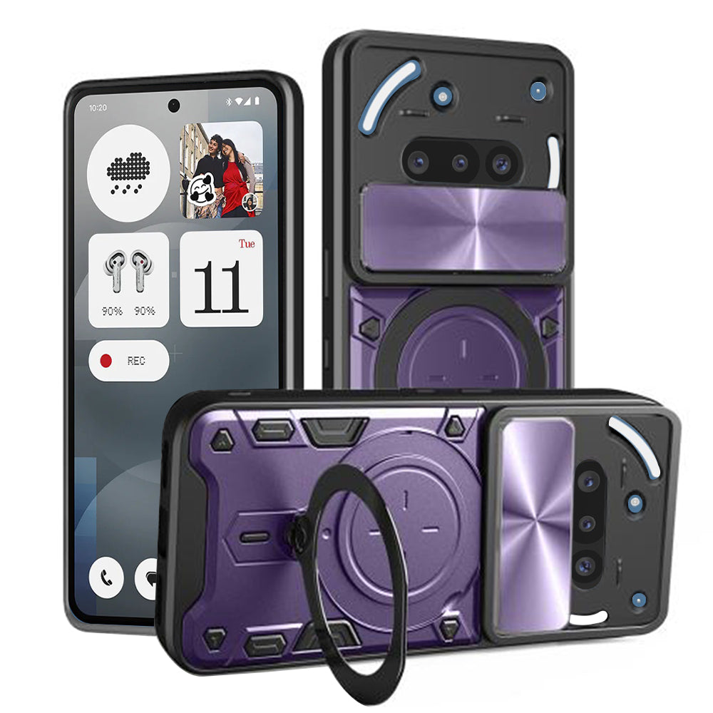 Maska za Nothing Phone (3a), Techsuit, CamGuard Pro, Ljubičasta
