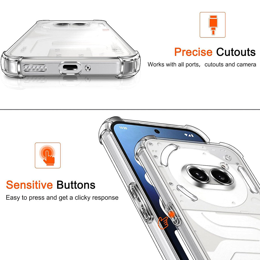 Futrola za Nothing Phone (4a) Pro, Techsuit, Shockproof Clear, Prozirna