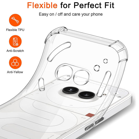 Futrola za Nothing Phone (4a), Techsuit, Shockproof Clear, Prozirna