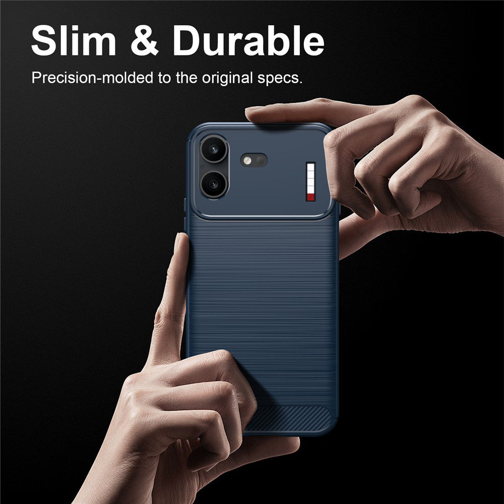 Maska za Nothing Phone (4b), Techsuit, Karbon, Plava