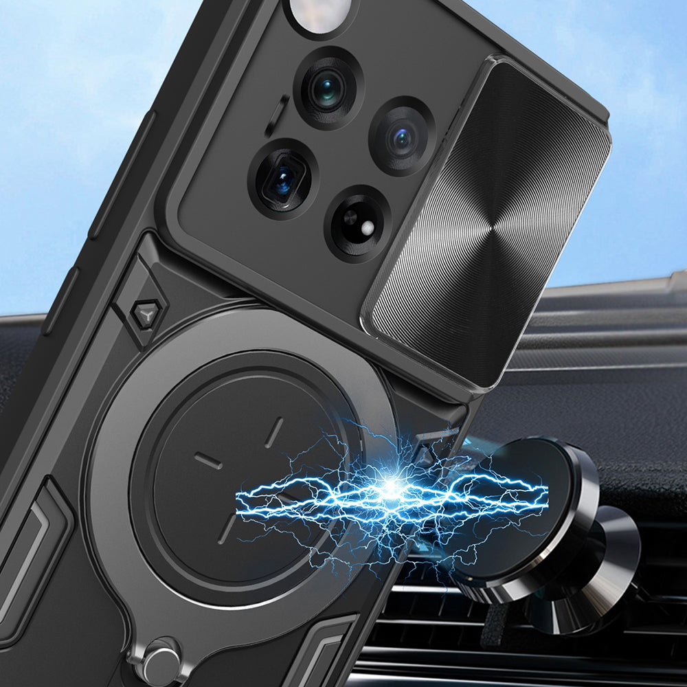 Maska za OnePlus 12, Techsuit, CamGuard Pro, Crna