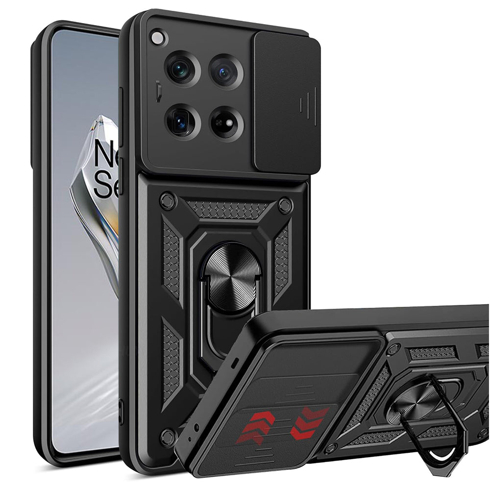 Maska za OnePlus 12, Techsuit, CamShield, Crna