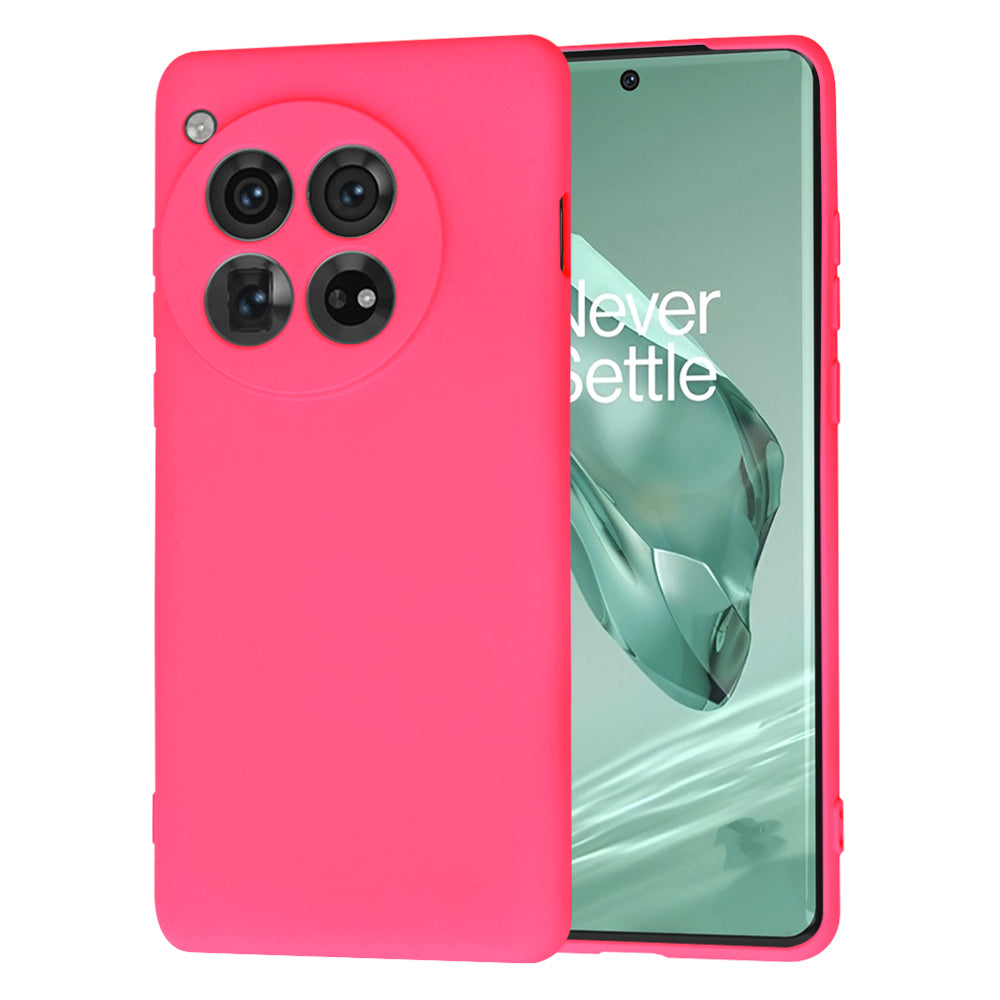 Maska za OnePlus 12, Techsuit, SoftFlex, Tamno Roza