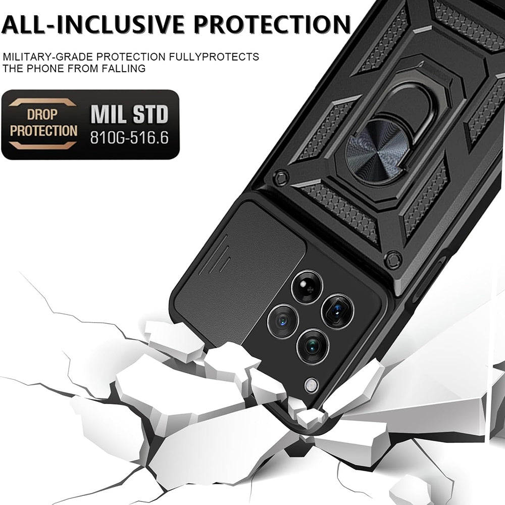 Maska za OnePlus 12R, Techsuit, CamShield, Crna