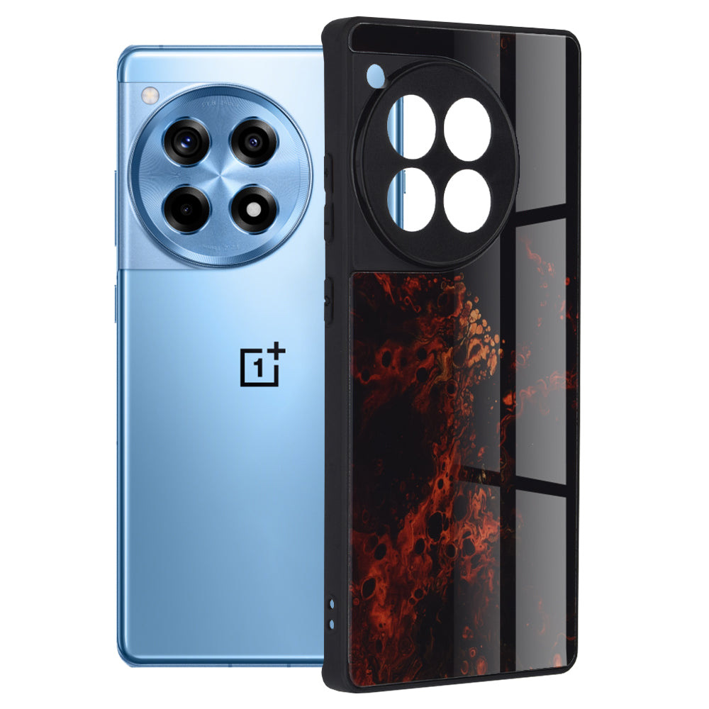 Maska za OnePlus 12R, Techsuit, Glaze, Crvena