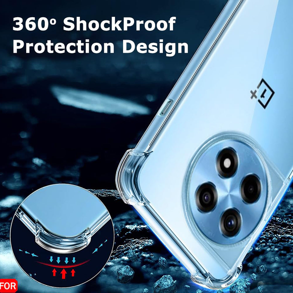 Maska za OnePlus 12R, Techsuit, Shockproof Clear, Prozirna