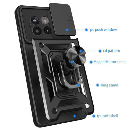 Maska za OnePlus 13R, Techsuit, CamShield, Crna