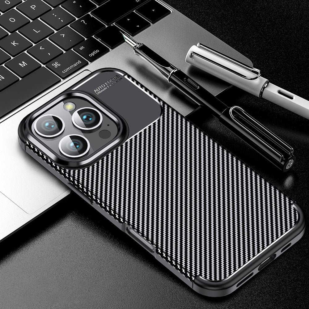 Maska za OnePlus 13R, Techsuit, CarbonFiber, Crna