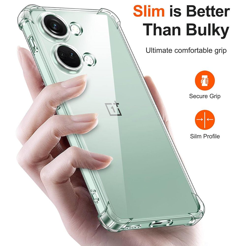 Maska za OnePlus Nord 3, Techsuit, Shockproof Clear, Prozirna