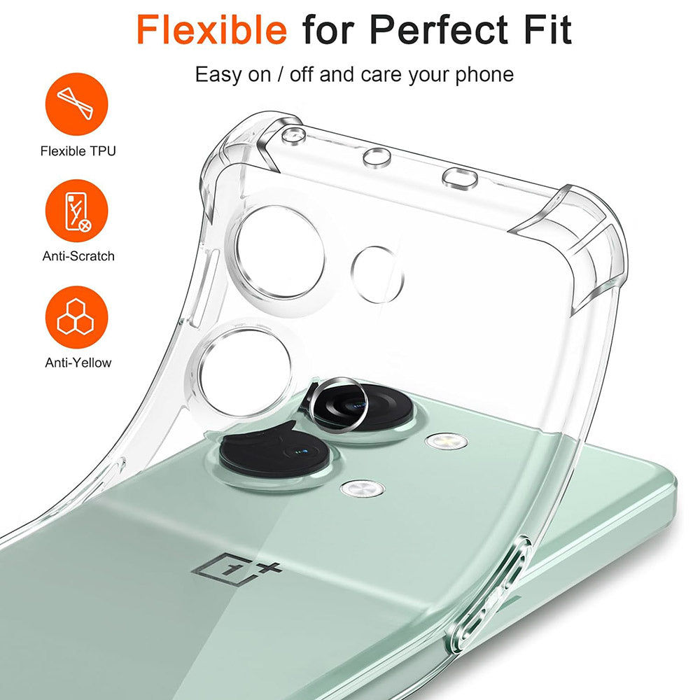 Maska za OnePlus Nord 3, Techsuit, Shockproof Clear, Prozirna