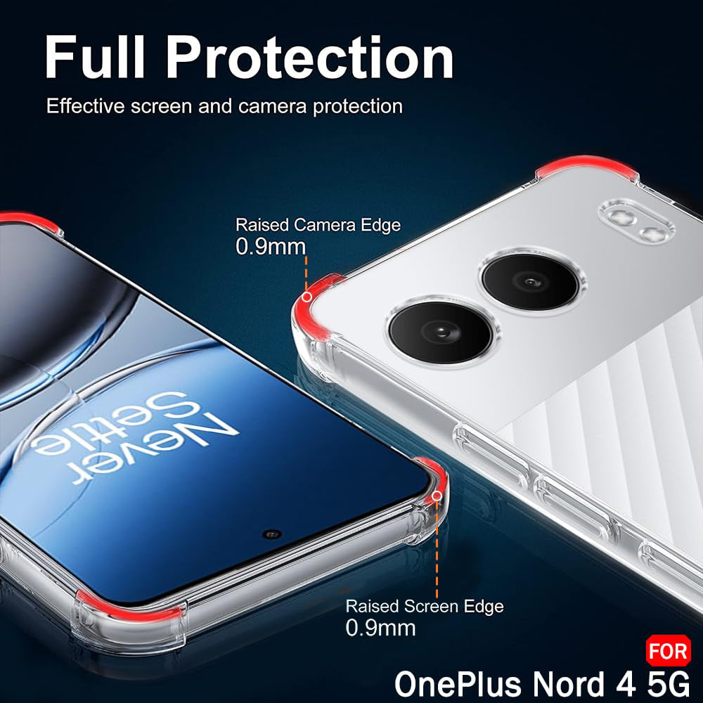 Maska za OnePlus Nord 4, Techsuit, Shockproof Clear, Prozirna