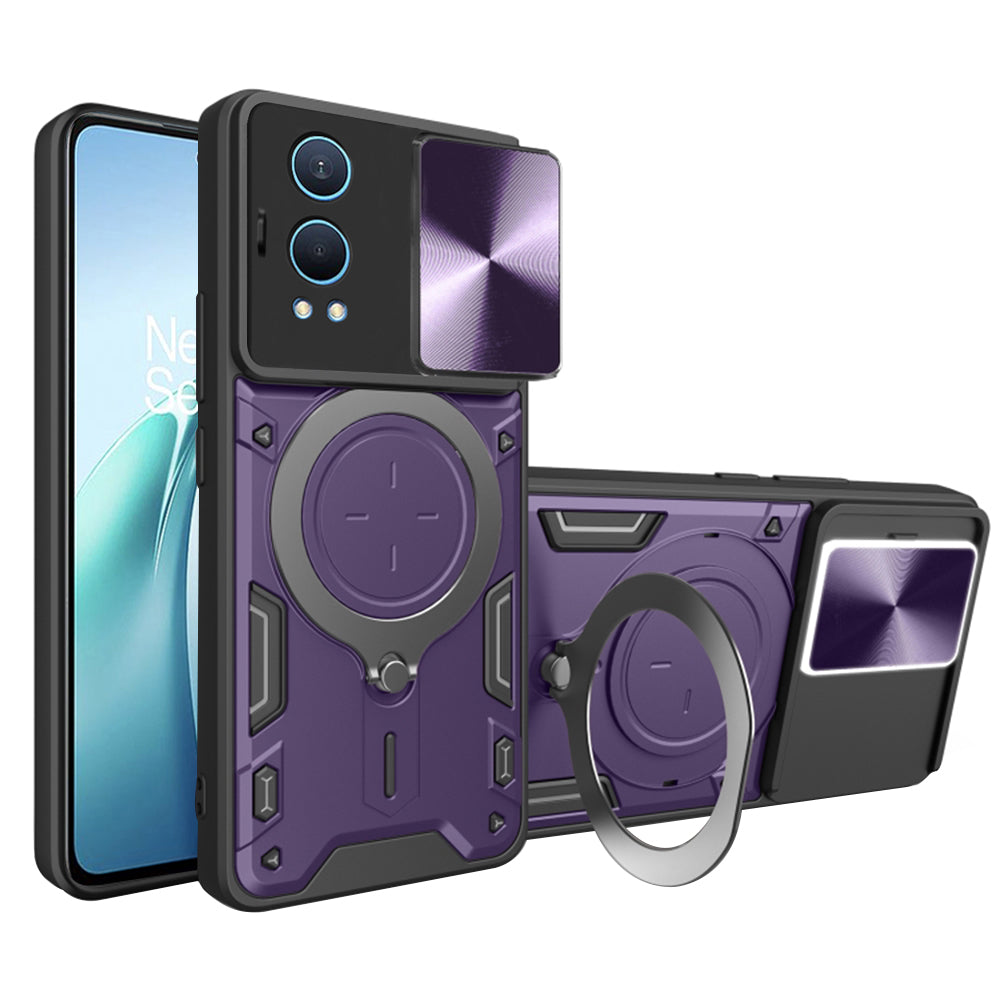 Maska za OnePlus Nord CE4 Lite, Techsuit, CamGuard Pro, Ljubičasta