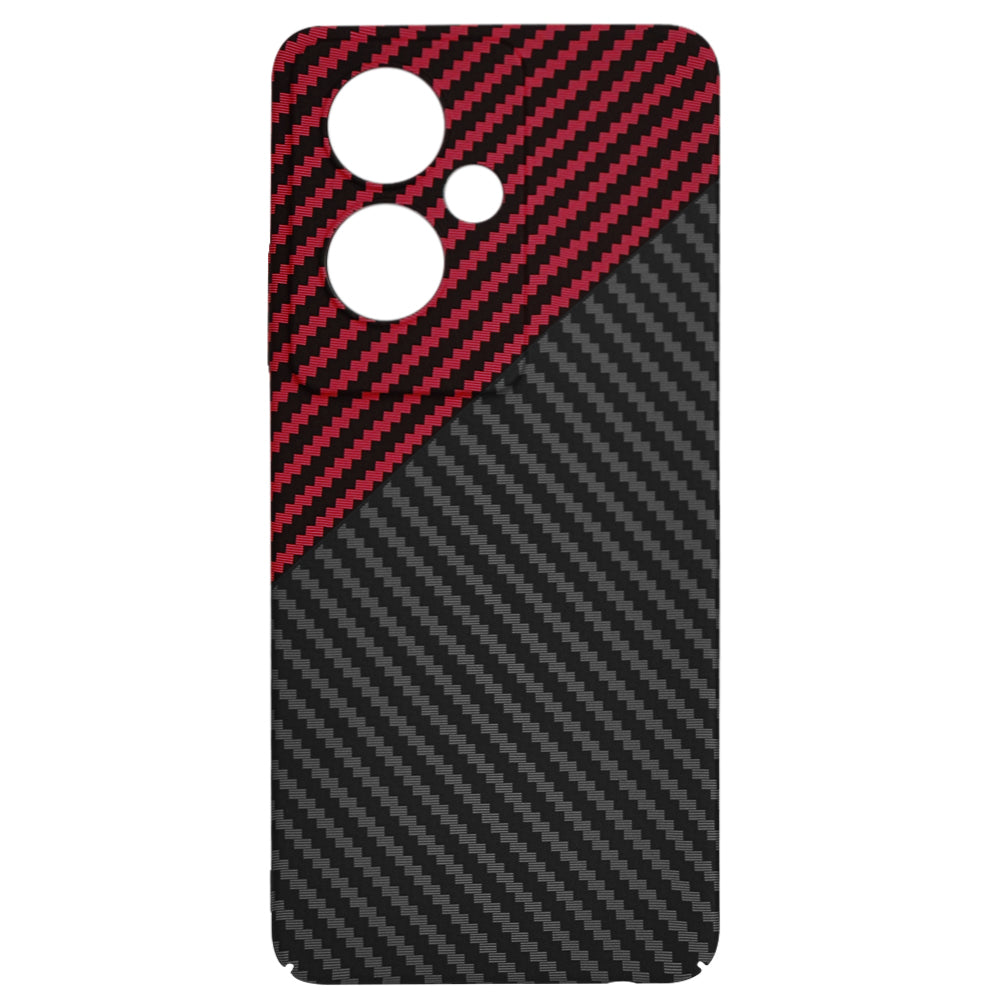 Maska za OnePlus Nord N30 SE / Oppo A79, Techsuit, Carbonite FiberShell, Crno Crvena