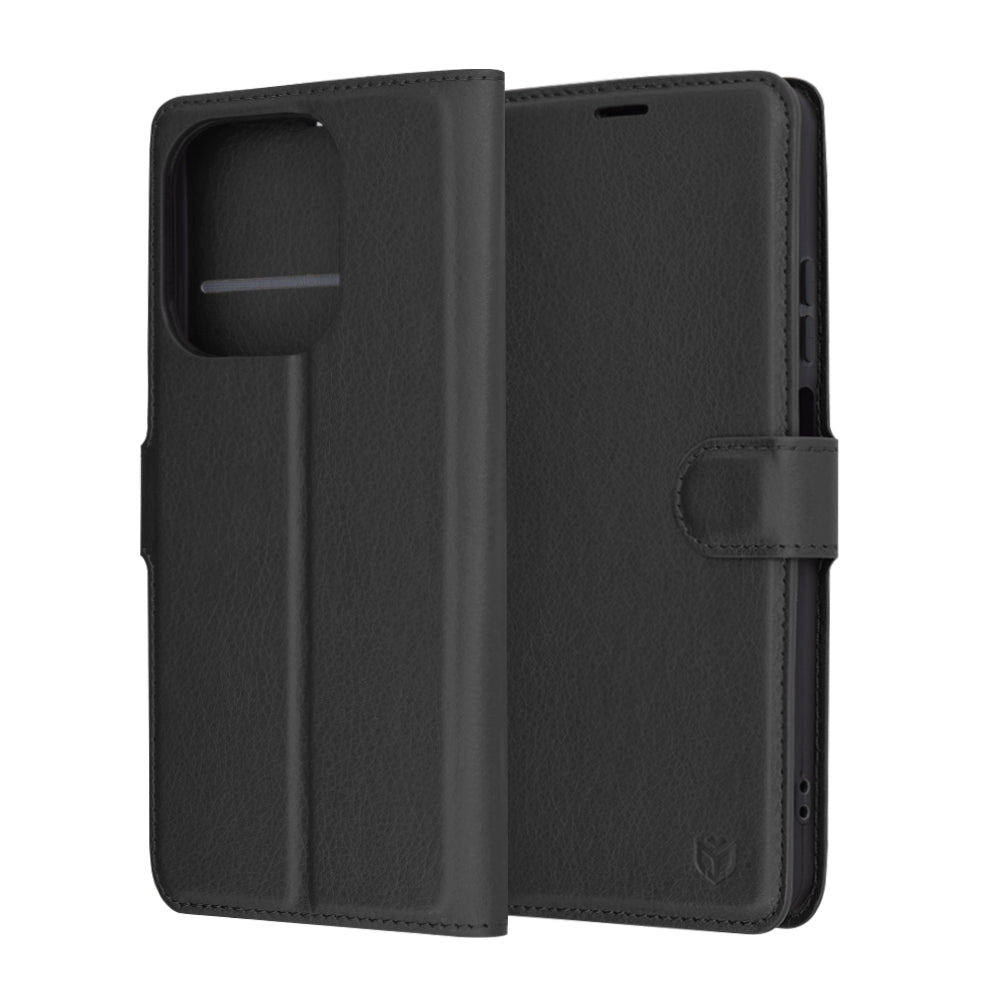 Futrola za Oppo A3 4G / A3, Techsuit, Kožna Folio, Crna