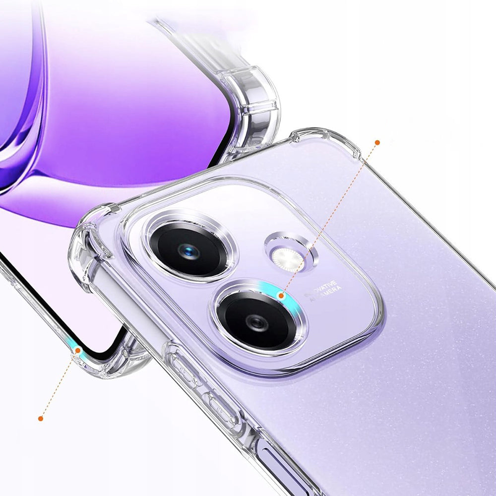 Maska za Oppo A3 4G, Techsuit, Shockproof Clear, Prozirna