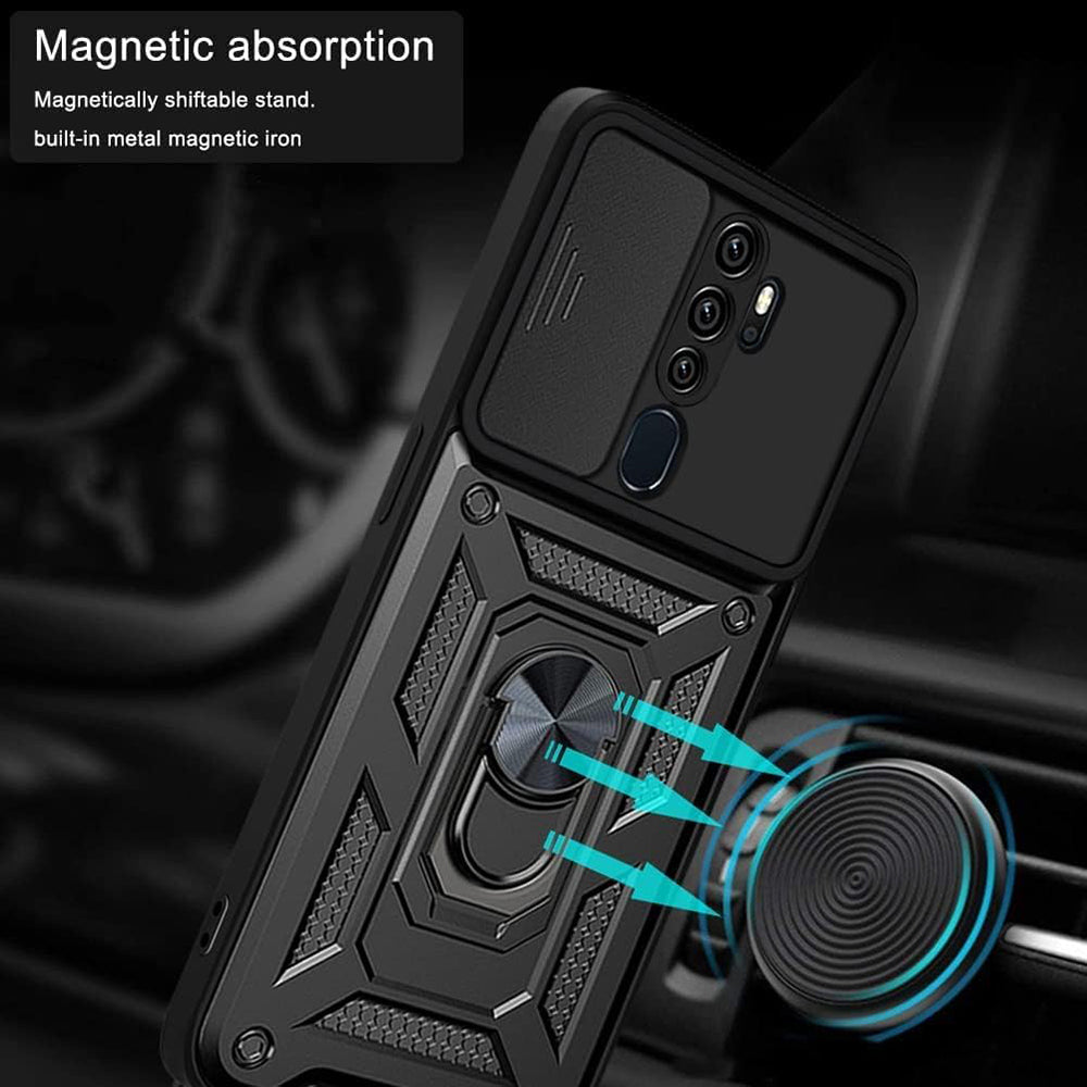 Maska za Oppo A5 4G, Techsuit, CamShield, Crna