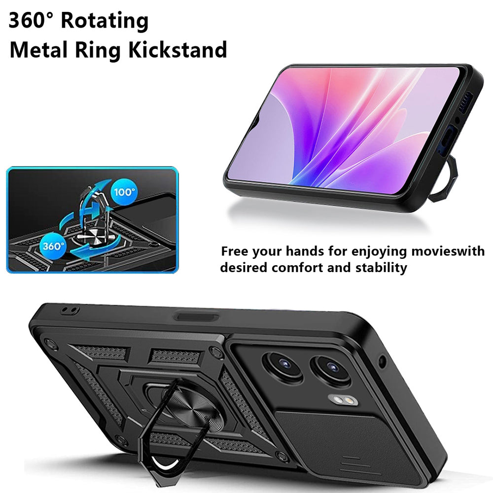 Maska za Oppo A57 4G / A57s / Oneplus Nord N20 SE, Techsuit, CamShield, Crna