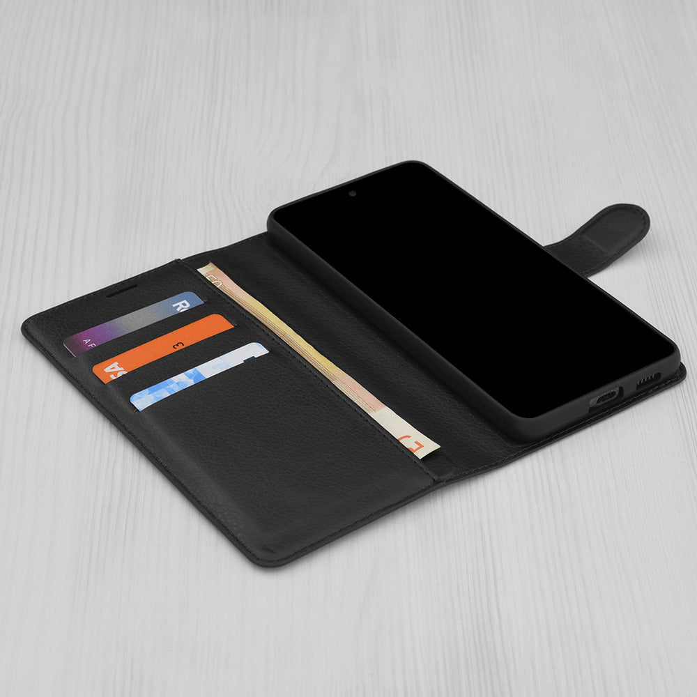 Futrola za Oppo A6 4G, Techsuit, Leather Folio, Crna