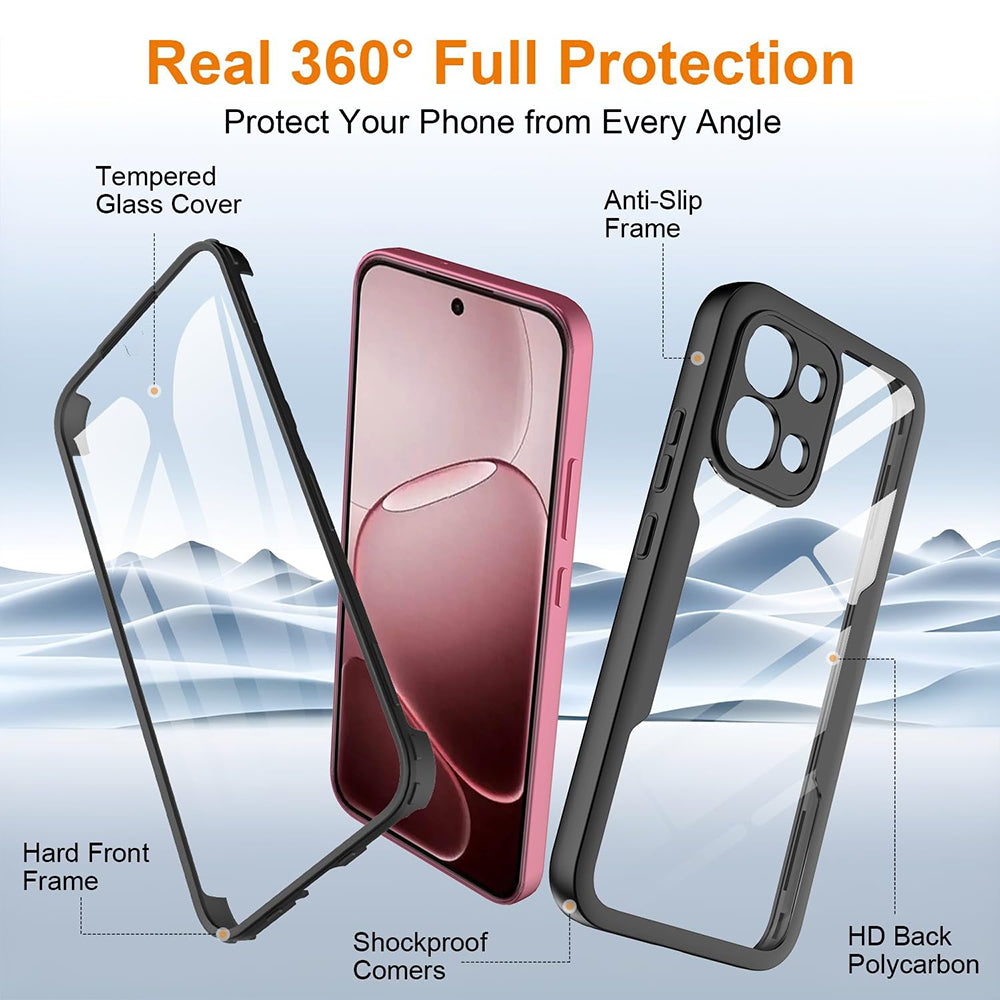 Futrola za Oppo A6 Pro 5G / A6 Pro 4G, Techsuit, ColorVerse 360, Crna