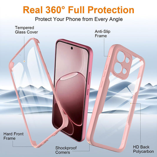 Maska za Oppo A6 Pro 5G / A6 Pro 4G, Techsuit, ColorVerse 360, Roza
