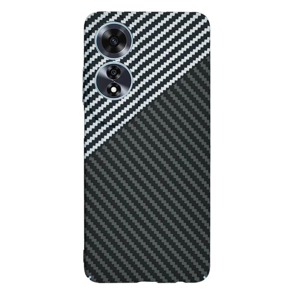 Maska za Oppo A60, Techsuit, Carbonite FiberShell, Crno Siva