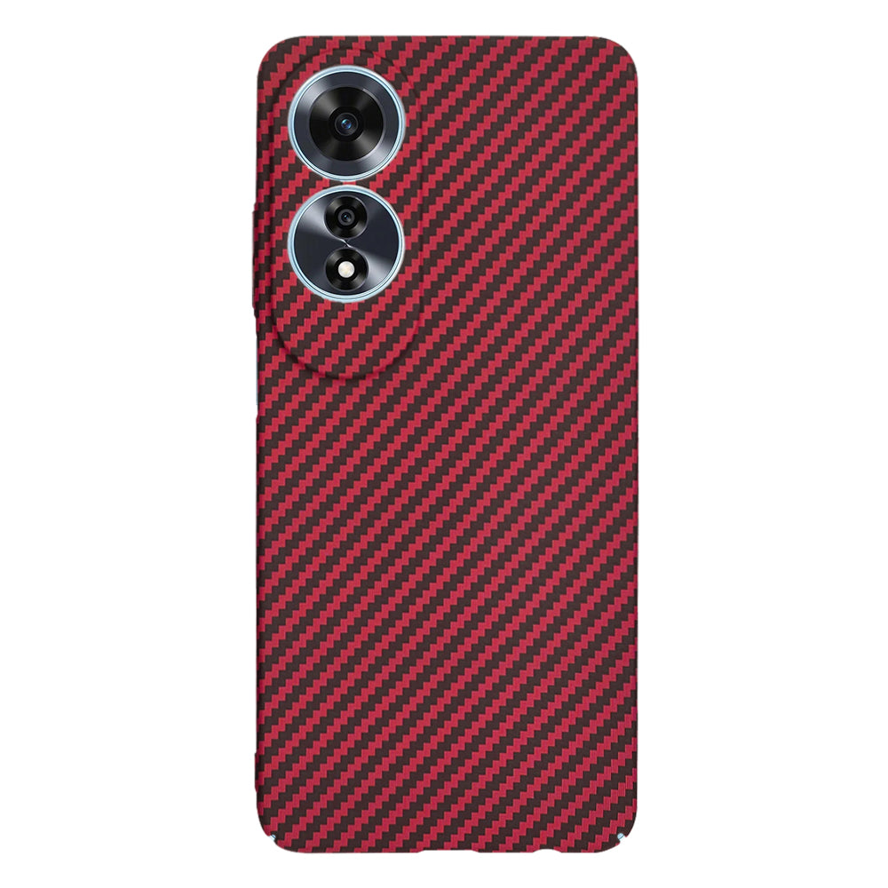 Maska za Oppo A60, Techsuit, Carbonite FiberShell, Crvena
