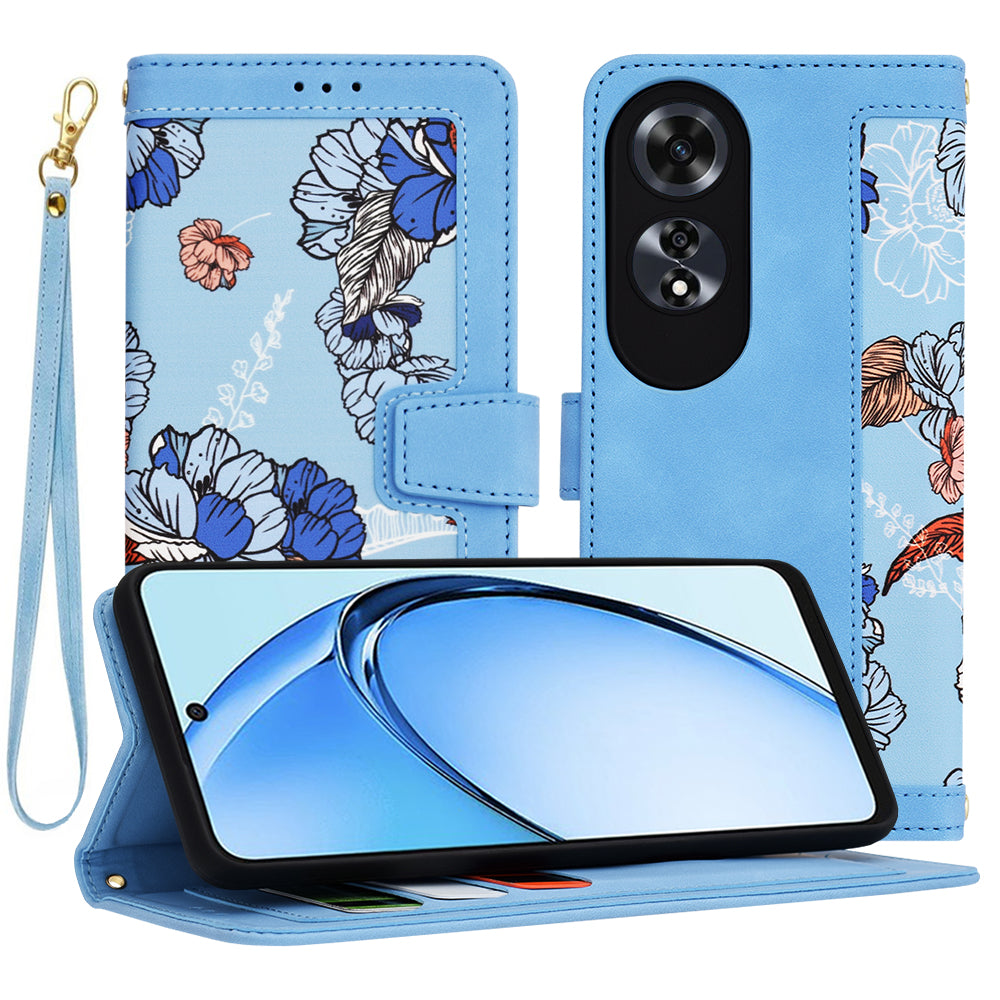 Maska za Oppo A60, Techsuit, FlipCraft, Plava