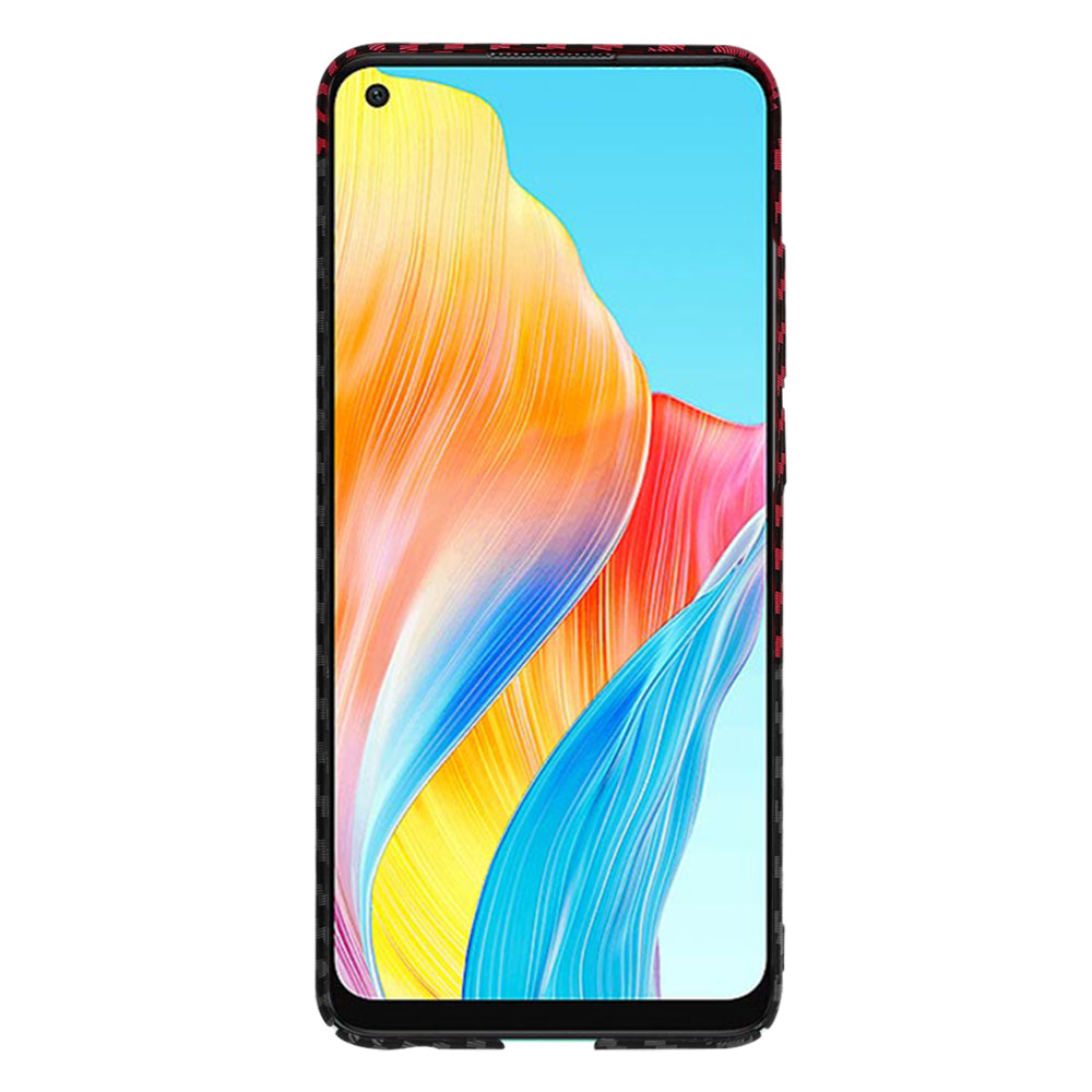 Maska za Oppo A78 4G, Techsuit, Carbonite FiberShell, Crno Crvena
