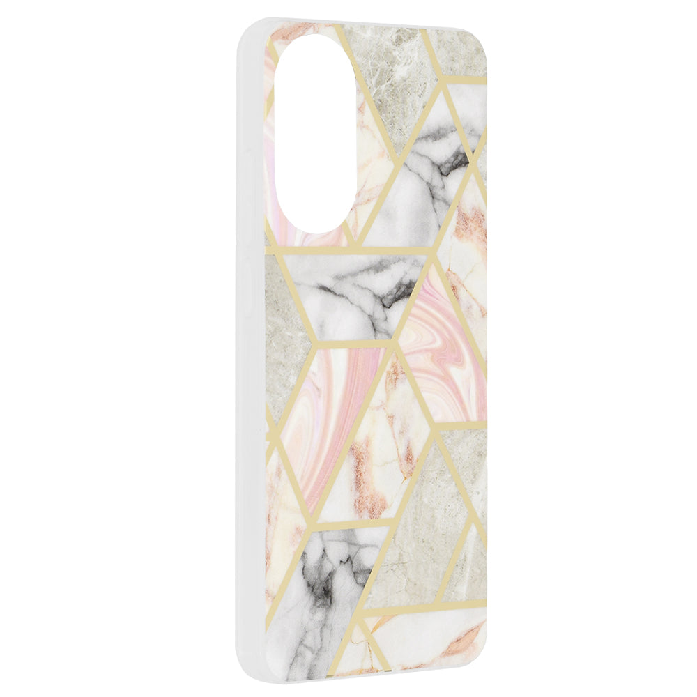 Maska za Oppo A78 4G, Techsuit, Marble, Roza