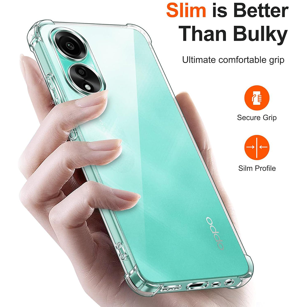 Maska za Oppo A78 4G, Techsuit, Shockproof Clear, Prozirna