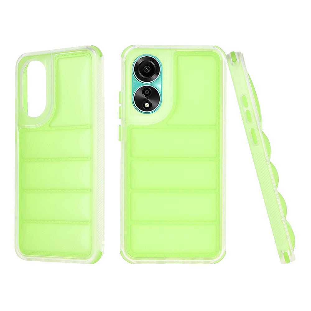 Maska za Oppo A78 4G, Techsuit, Wave Shield, Zelena