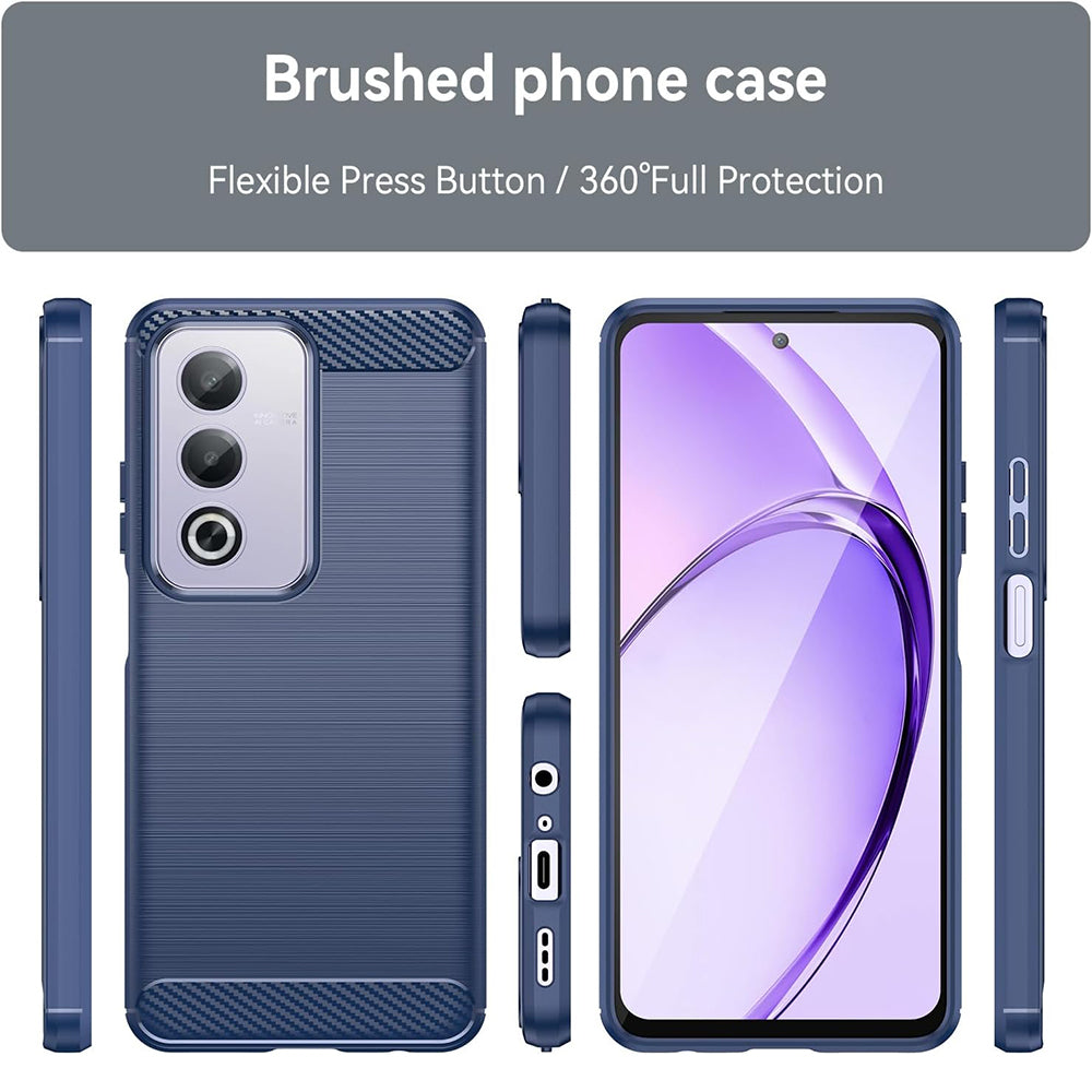 Maska za Oppo A80, Techsuit, Karbon, Plava